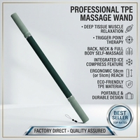 Bâton de massage TPE extra long 58 cm pour le dos et le cou, auto-massage des tissus profonds, compresse froide, relaxation musculaire, thérapie des points de pression