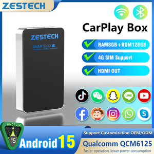 Zestech Android tự động không dây Carplay hộp cho Acura Màn hình duy nhất Android 15 xe chơi Airplay Hỗ trợ máy ảnh <span class=keywords><strong>Bluetooth</strong></span> âm nhạc - Product Image 2