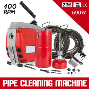 Nettoyeur de <span class=keywords><strong>vidange</strong></span> commercial 690W Machine de nettoyage de <span class=keywords><strong>vidange</strong></span> sectionnelle avec câbles de 16 et 22mm - Product Image 2