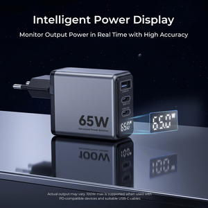 <span class=keywords><strong>Cargador</strong></span> GaN de 65W de Source Factory con Pantalla Digital Inteligente, <span class=keywords><strong>Cargador</strong></span> Rápido de Pared PD PPS con <span class=keywords><strong>Caja</strong></span> Premium y Cable - Product Image 3