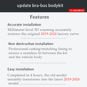 CS สำหรับ <span class=keywords><strong>Mercedes</strong></span> Benz G Class Body Kit W463 W464 <span class=keywords><strong>2004</strong></span> Bra-Bus ได้ถึง2024สภาพใหม่กันชนประเภท G Class Body Kit - Product Image 4