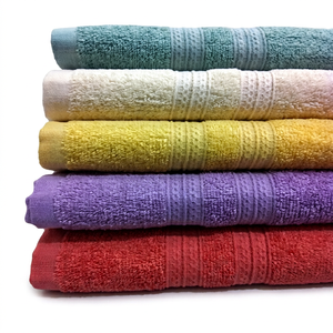 Serviettes de bain en coton uni, rectangulaires, moelleuses, lavables en machine, pour usage domestique, adultes, 100% coton, teintes unies - Product Image 1