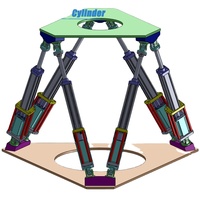 Actionneur linéaire électrique à trois écrans et six axes avec plateforme dynamique pour simulateur de course automobile VR