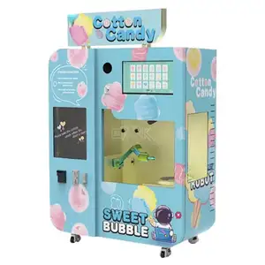 cotton candy flower vending machine and floss vending machine with 4 flavor and multi shape choices