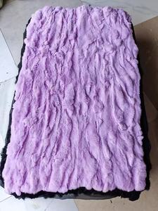 도매 토끼 모피 담요 세련된 디자이너 장식 부드러운 유기농 던지기 담요 가정 장식 - Product Image 5