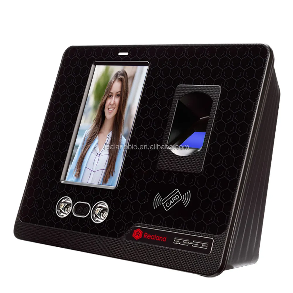G-M505 Realand फिंगरप्रिंट और चेहरा स्कैनर समय उपस्थिति उपकरणों के साथ वाईफ़ाई