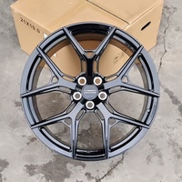 Jante en alliage d'aluminium forgé à rayons multiples, 20-23 pouces, largeur 8.5-9.5J, PCD 120mm, ET 45/40mm, nouveau fini gris canon usiné pour
