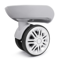 Roues de remplacement pour valises à roulettes 60 mm 55 mm double roue pivotante à 360 degrés pour valises swiss Polo