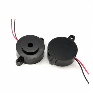 Zumbador piezoeléctrico de 24 V, 32 mm x 15 mm, activo, de CC, alta frecuencia 3900 Hz, sonido fuerte de 87 dB, zumbador de alarma con cableado interno - Product Image 1