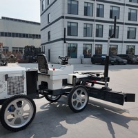 Équipement de nivellement au laser intelligent à entraînement électrique pour sols en béton, niveleur laser pour aéroports, places publiques, usines industrielles, ciment