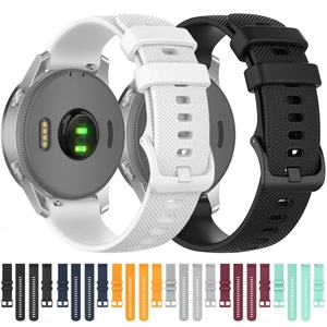 สายนาฬิกาซิลิโคนขนาด 20 มม. พร้อมหัวเข็มขัดสำหรับการ์มิน วีโวมูฟ เทรนด์/สปอร์ต/สไตล์&เวนู เอสคิว/เวนู 2 พลัส - Product Image 2