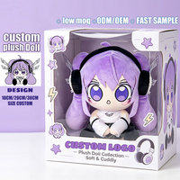 Peluche personnalisée de 20 cm, faite à la main, personnage d'anime ou de jeu, usine OEM ODM, jouet en peluche rembourré en polyester et coton PP, anti-stress