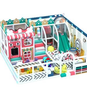 Dream Catch Custom 60 Sqm Pastel Color Naughty Castle Aire de jeu douce pour enfants Équipement de terrain de jeu intérieur Aire de jeu pour enfants - Product Image 2