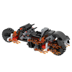 MOC1245 Super héros <span class=keywords><strong>Ghost</strong></span> <span class=keywords><strong>Rider</strong></span>, modèle de moto, blocs de construction en plastique, jeux de puzzle, 161 pièces - Product Image 3