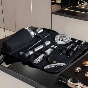 750ml Capacity Cocktail Shaker Gift Set Metal Bartending Mix Kit with Bag for Bar or Home Use - Product Image 1