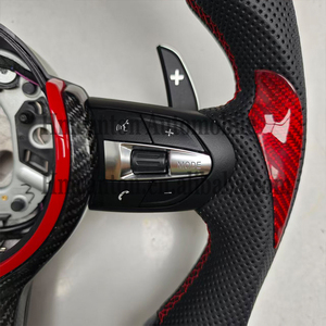 Volante Deportivo de Fibra de Carbono y Cuero para Autos Serie 3, 4 y 5, Modelos F10, F30, F90, F01, F02, F12 y F13 - Product Image 2
