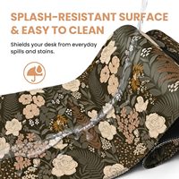 Grand tapis de souris de bureau XXL en tissu, base en caoutchouc naturel antidérapante, résistant à l'eau, surpiqué, sublimation personnalisée