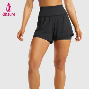 New arrive best selling gym shorts women high waist high quality ladies gym shorts athletic apparel women