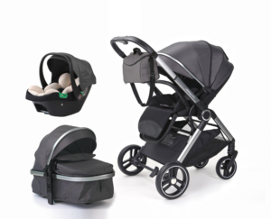 Xe đẩy trẻ em phong cảnh cao 4 trong 1 nhẹ xe đẩy bốn bánh hấp thụ sốc hai chiều ghế xe hơi đẩy điện cho trẻ sơ sinh - Product Image 6