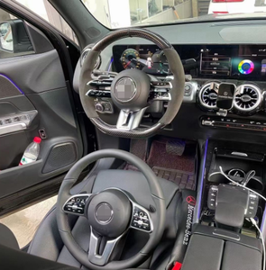 พวงมาลัยทรงสปอร์ต Mercedes-Benz <span class=keywords><strong>AMG</strong></span> คาร์บอนไฟเบอร์ ลายแมลงปอ  แบบดัดแปลง  หุ้มหนัง  สำหรับรถยนต์รุ่น ABCE-Class - Product Image 3