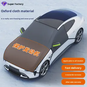 Housse de voiture en tissu Oxford toutes saisons, protection contre le froid, <span class=keywords><strong>pare</strong></span>-<span class=keywords><strong>brise</strong></span>, capot moteur, <span class=keywords><strong>pare</strong></span>-<span class=keywords><strong>brise</strong></span>, protection contre le gel, housse de protection de carrosserie - Product Image 2