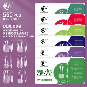 JIEYU PMMA/ABS Faux ongles réutilisables en ABS à couverture complète pour le <span class=keywords><strong>nail</strong></span> <span class=keywords><strong>art</strong></span> DIY à presser - Product Image 3