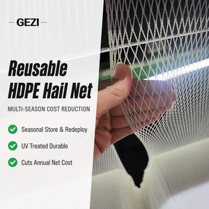 ตาข่ายถักนิตติ้ง Hdpe บริสุทธิ์100% สีขาวแดง50 60 70 GSM สำหรับสวนต้นไม้ผลมะกอก Agro - Product Image 2