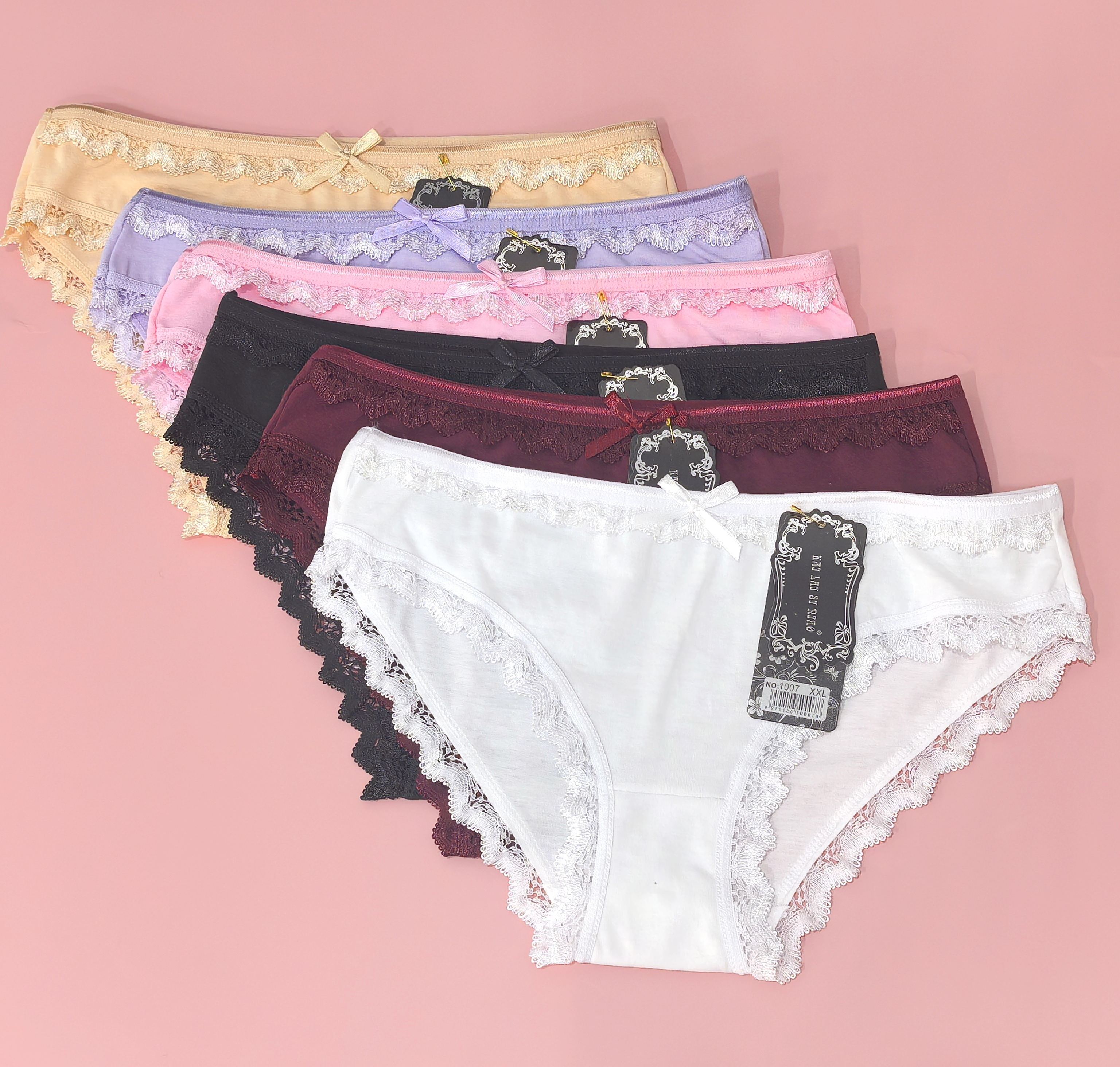 Women Panties Multi-Colors Wholesale Package Ready to Ship Mixed Colors Beautiful Spring 2025 Panties Lingerie for Women