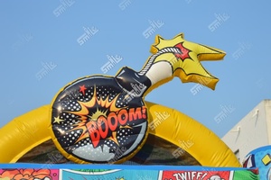 Castillo Inflable Comercial Temático con Tobogán para Niños, <span class=keywords><strong>Alquiler</strong></span> para Fiestas al Aire Libre - Product Image 6