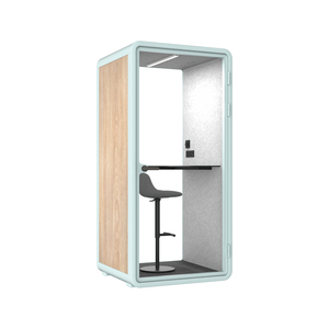Cabina Acústica Modular para Oficina que Ahorra Espacio con Puerta de Vidrio Templado - Product Image 3