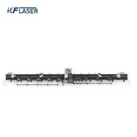 Machine de découpe laser à fibre ultra-robuste à 4 mandrins, à montage latéral, sans contre-pointe, pour tubes métalliques de 12 m, série TIV