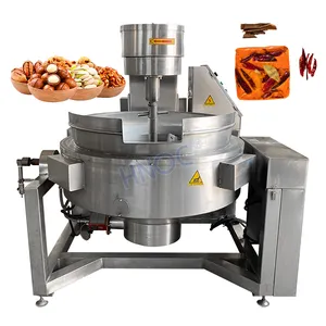 HNOC Semi Automatic Cheese Stirrer Biryani Cook Mixer Machine Steam Caramel Double Jacketed Kettle for Cook