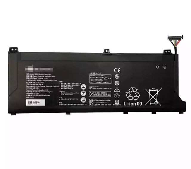 Replacement Laptop Battery for Matebook D 14 Magicbook 14 Replacement Battery HB4692Z9ECW-41 15.28V 56Wh/3665mAh/4-Cell in Stock