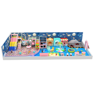 สนามเด็กเล่นในร่มคุณภาพสูงราคาประหยัดธีมมาการองพร้อมสระบอล - Product Image 3