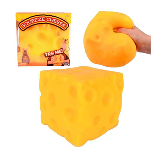 Jouet sensoriel anti-stress en caoutchouc souple à rebond lent en forme de fromage, taille extra-large, pour filles et garçons, à suspendre - Product Image 5