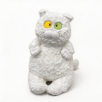 Boneka Mata Besar Manis, Mainan Hewan Isi Lembut dari Serat Polvester, Ekspresi Lucu, Boneka Peluk untuk Anak-Anak