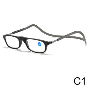 نظارات قراءة عصرية محمولة لحجب الضوء الأزرق لعام 2024 للرجال والنساء بتصميم تعليق مغناطيسي على الرقبة - Product Image 4