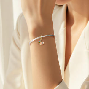 <span class=keywords><strong>Colgante</strong></span> de <span class=keywords><strong>cuna</strong></span> de bebé chapado en oro de Plata de Ley 925 de alta calidad, accesorios de joyería fina <span class=keywords><strong>para</strong></span> pulsera DIY, collar, Día de la madre - Product Image 3