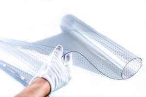 Nhà máy Trung Quốc P10 tự dính LED màn hình phim màn hình trong suốt cho quảng cáo TV trên cửa sổ kính linh hoạt trong suốt - Product Image 5