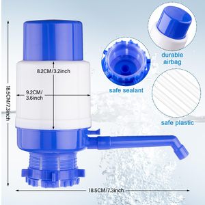 Mini Dispenser per bottiglie grandi con pressa a mano in plastica portatile 19 litri 20L litro 5 galloni pompa manuale per bottiglia d'<span class=keywords><strong>acqua</strong></span> 5.01 retviews1 - Product Image 3
