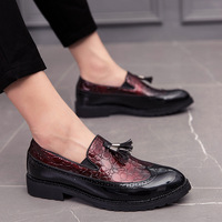 Chaussures habillées pour hommes style britannique, mocassins polyvalents pour affaires, confortables, à semelle épaisse, multicolores, lumineuses, printemps, été, automne