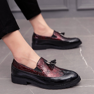 Chaussures habillées pour hommes style britannique, mocassins polyvalents pour affaires, confortables, à semelle épaisse, multicolores, lumineuses, printemps, été, automne - Product Image 4