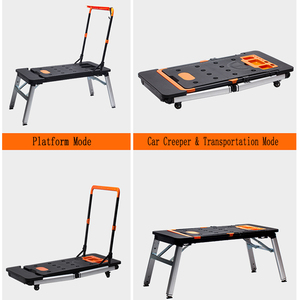 7 in 1 Multifunction Movable <strong>Folding</strong> Saw Horse <strong>Workbench</strong> Sawhorse Garage Work Bench Carpenter Table Conventional without socket - Product Image 6