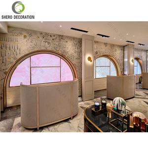 Vitrine de présentation de parfums arabes de luxe, mobilier de décoration élégant pour boutique de parfums, vitrine de présentation de parfums - Product Image 2