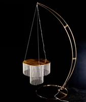Lampe de sol en cristal M924 pour événements de mariage, lustre vintage en cristal avec support pour la décoration de table de mariage en extérieur