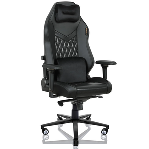 Chaise de <span class=keywords><strong>bureau</strong></span> JL Professional Silla Gamer en cuir vintage noir Chaise de jeu pivotante 4D en métal pour adultes - Product Image 1
