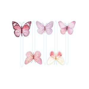 Décoration de gâteau en acrylique avec papillons et fées pour fête d'anniversaire de fille, thème miel et douceur. - Product Image 2