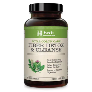 Cápsulas de Fibra Detox Cleanse, Suplemento Dietético Vegano, Fórmula Laxante No Estimulante para el Cuidado Digestivo en Adultos - Product Image 1