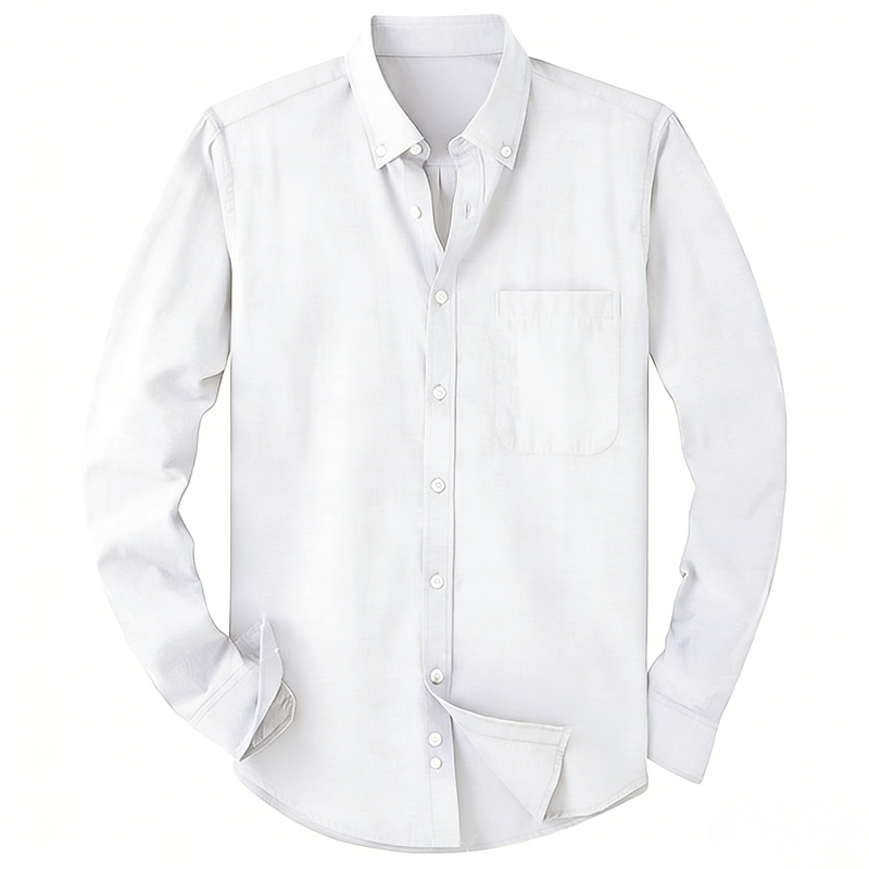 Fashion Men Plus Size Striped Buttons