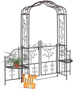 Arche de jardin en métal en forme d'oiseau avec porte et boîtes, revêtement écologique, <span class=keywords><strong>hauteur</strong></span> pour plantes grimpantes - Product Image 2